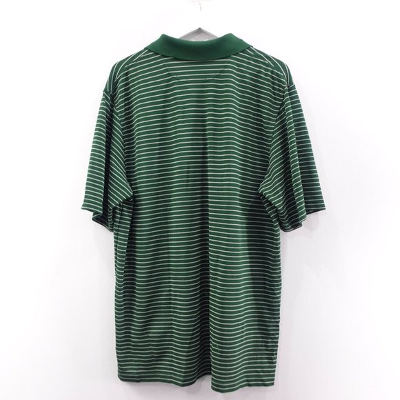Under Armour Shirt Mens‎ Size 2XL Striped Polo Sports Golf Green Stretch Logo - Picture 9 of 12